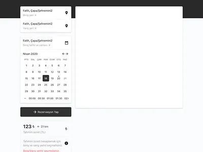 Transportation - Datepicker datepicker timepicker