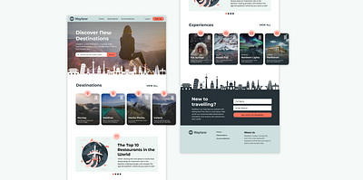 Wayfarer Website Design for Desgin Lab ui