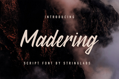 Madering - Classy Script Font calligraphy classy font handdrawn handlettering handwritten handwritting letter logotype modern otf script ttf typography woff