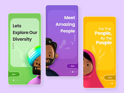 Aesthetic Onboarding App Screen app design branding clean creative creative design democracy design dribble best shot flat gradient graphic design illustration minimal minimalist mobile app design mobile ui onboarding screen typogaphy ui user interface