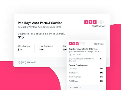 Jerry - Service Card app dashboard design interface ui ux web