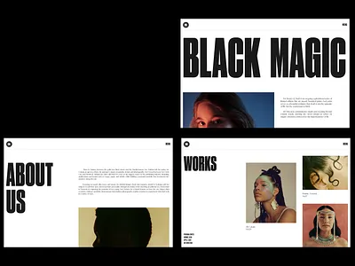 Moonlight: Black Magic art direction branding design em idea layoyt minimal photography portfolio presentation typography ui web web design