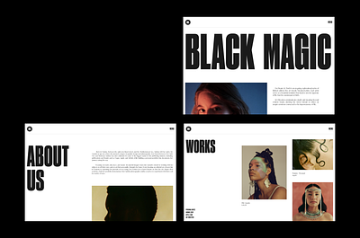 Moonlight: Black Magic art direction branding design em idea layoyt minimal photography portfolio presentation typography ui web web design