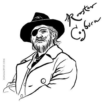 Rooster Cogburn books characters inktober inktober2020