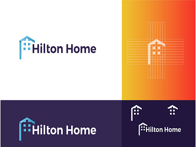 Hilton Home Logo Branding brand identity branding business design graphic design home logo icon latter mark logo logo design branding logo designer logo identity logo inspiration logodesign logotype realestate logo realestatelogo uiux usa