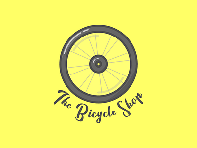 Bicycle Shop Logo Concept bike branding dailylogo dailylogochallenge logo wheel