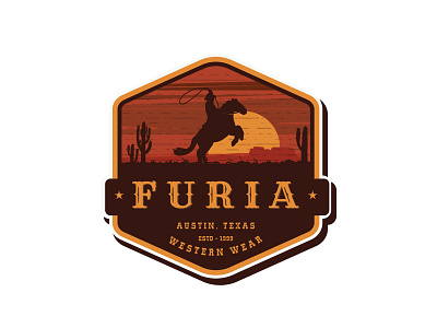 Furia Western Wear adventure adventure illustration adventure logo horse horse logo illustration illustration art logo designer logo ideas logo maker outdoors outdoors logo rodeo life rodeo logo tshirt design tshirt designer western western design western logo western wear