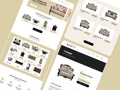 Website Design for Punjabi Furniture, A Boutique Furniture Store 2d design design e commerce store e commerce website furniture furniture design furniture store website graphic design home page landing page mobile responsive online store store design ui ui design ux web design website website design website ui