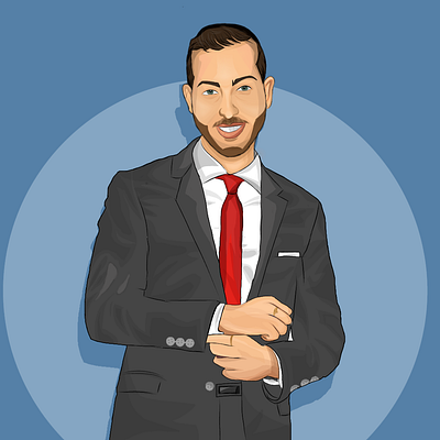 Vector art vector illustration portrait