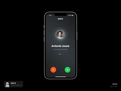 Call black call call page calling concept call design design app gradient mobile app mts personal manager phone call take the call ui ux
