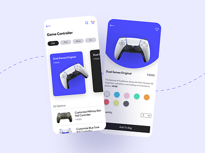 PS5 Shop UI 2020 appdesign asthetic flat interface minimal minimalism mobiletrends ps5 trending uidesign uiux uiuxdesign