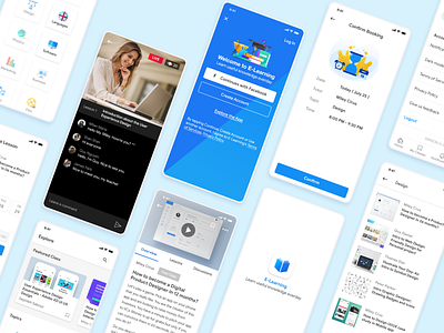 Education app - Case Study UI/UX Design design education illustration ios ios app material design product design uiux user experience user inteface