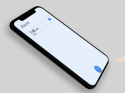 Alarm Clock innovative mobile mobile app motion design ui