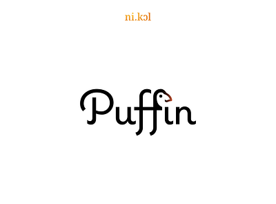 Logo Design | Puffin animal branding design flat fun graphic design illustration logo logo design playful puffin typography vector