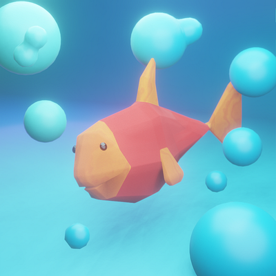 Low Poly fish for Inktober 2020 | Day 1 3d 3d art blender 3d blender3d blender3dart characterdesign design eevee inktober low poly low poly lowpoly lowpolyart