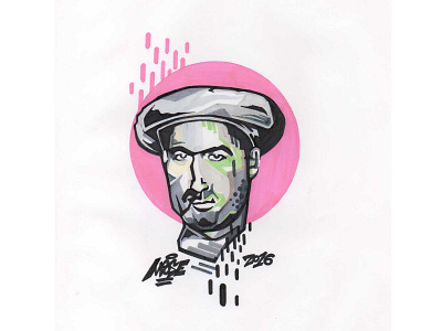 "Mr.Kababchi" baku character character illustration illustration art marker drawing national character portrait