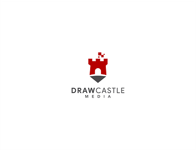 DrawCastle absract logo minimal modern