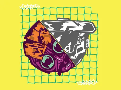 "Doubleface" abstract artwork character character design characterdesign design digital illustration digitalart drawing illustration