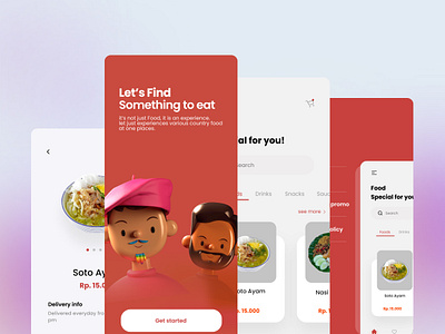 Foods App app dailyui dashboard dribbble fashion flat food landing landingpage uiux website