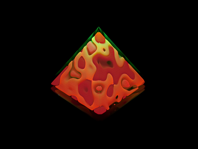.:Pizza Pyramid:. Daily Experience. 3d animation artificial intelligence crypto design geometry graphic design hologram holographic iridescent loop metaverse motion graphics neural net pizza pyramid render transparent ui