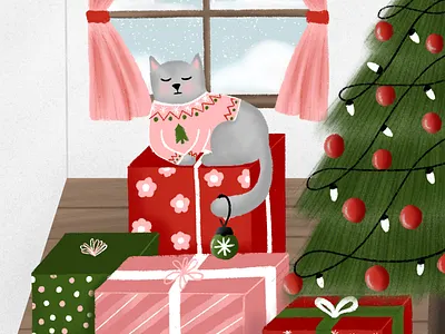 Christmas Gifts christmas christmas gift christmas illustration christmas tree ipad procreate