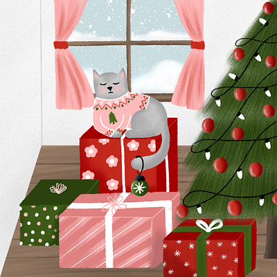 Christmas Gifts christmas christmas gift christmas illustration christmas tree ipad procreate