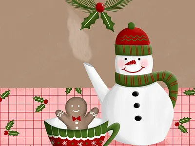 Christmas Tea christmas christmas illustration ipad procreate