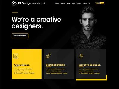 Fs design web concept UI/UX web design website uiux website