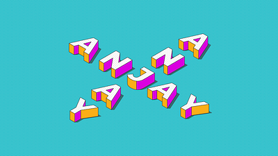 isometrict text design typography