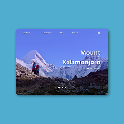 Backpack Travel branding design typography ui ux web website