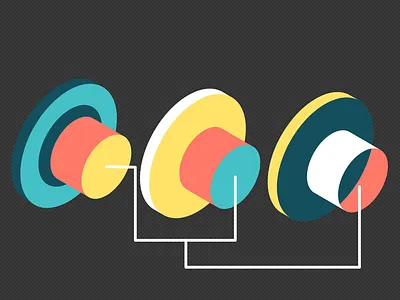 isometric lock illustration