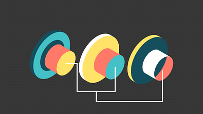 isometric lock illustration