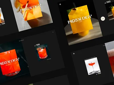 Mixology - Boutique cocktail lounge brand branding cocktail identity interactive logo typography visual identity web design