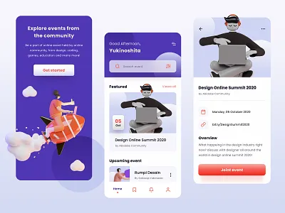 Online Event Finder App Concept app app design clean design clean ui community event event app mobile mobile app mobile ui ui ui design uidesign userinterface