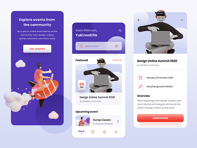 Online Event Finder App Concept app app design clean design clean ui community event event app mobile mobile app mobile ui ui ui design uidesign userinterface