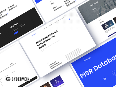 CyberVein Landing page bitcoin blockchain branding btc crypto landingpage minimal minimalist ui ux