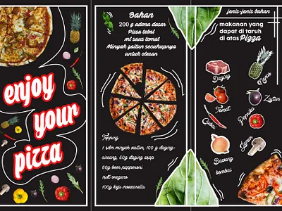 leaflet pizzakita back branding design ui