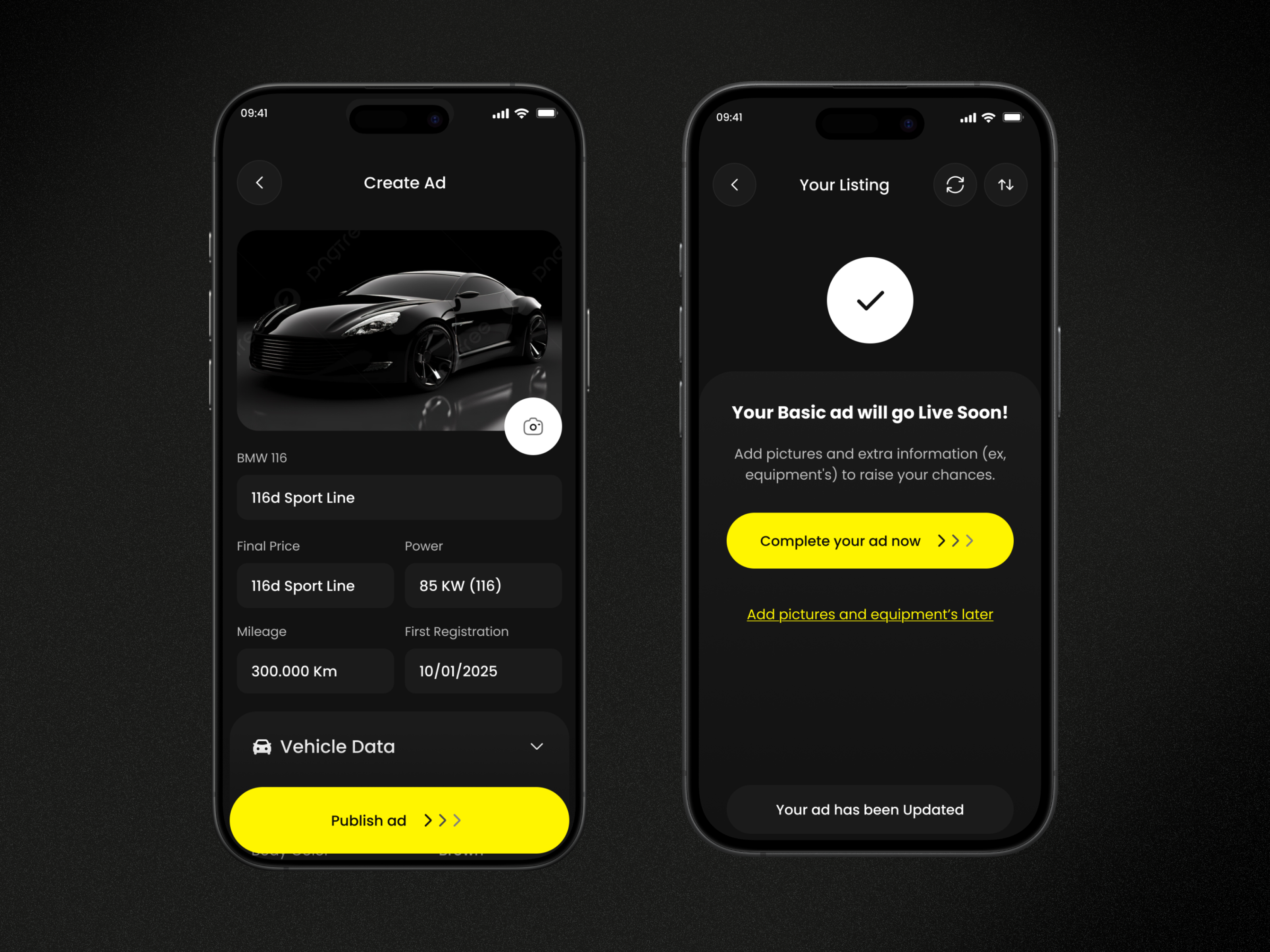 Example of Car Automotive Mobile App & Development