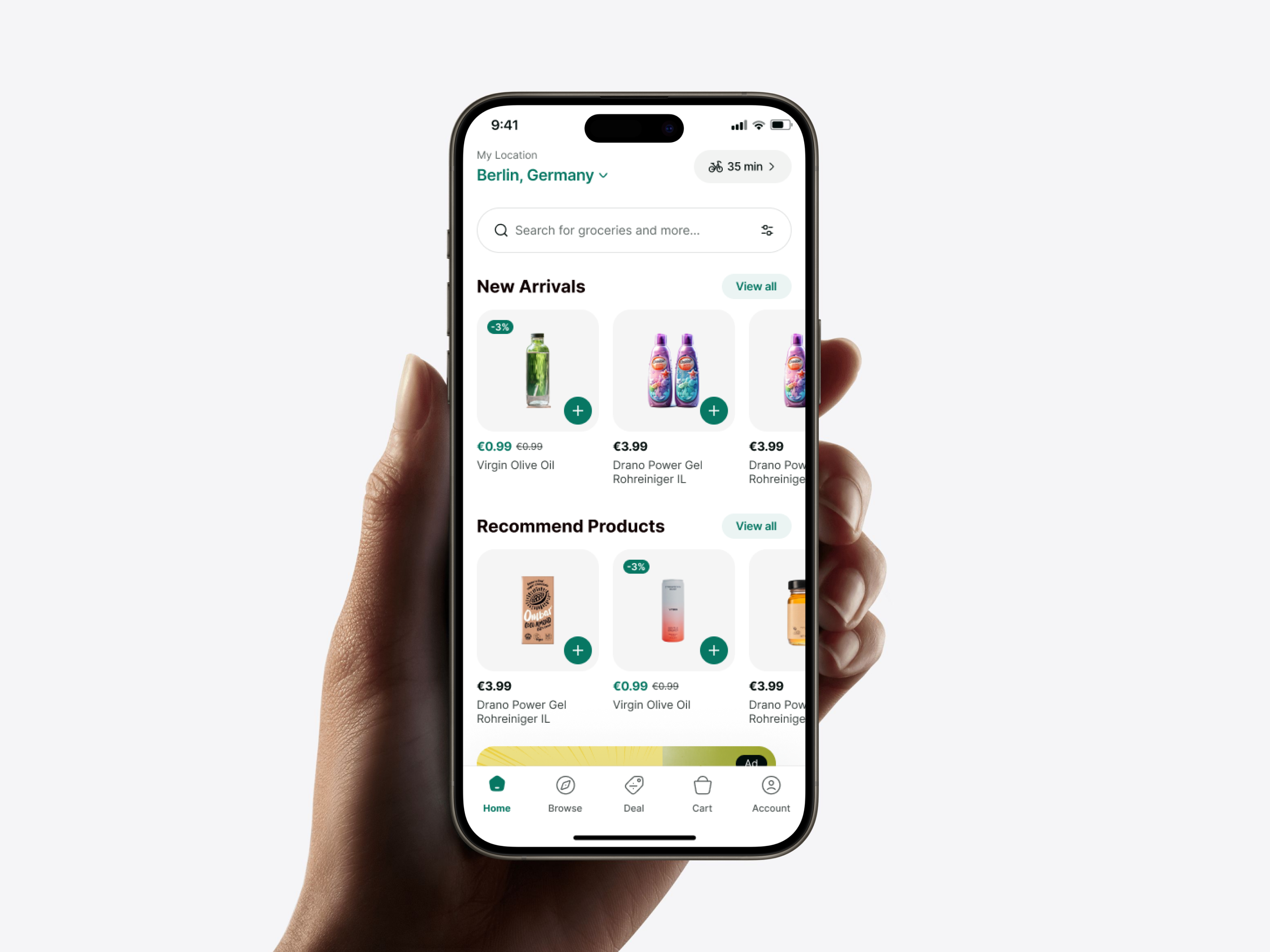 Example of Grocery Mobile App