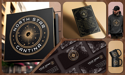 North Star Cantina Branding brand style branding business card food logo graphic design logo menu design restaurant restaurant branding tshirt