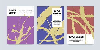 Abstract Cover abstract art book cover document vecto