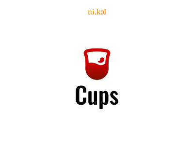 Logo Design | Cups branding cup design female graphic design logo logo design minimal red round typography vector