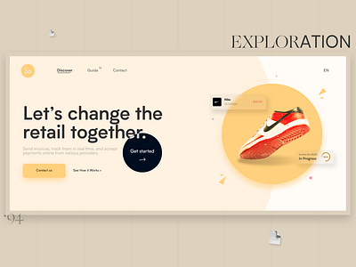 Exploration - Website branding design landing landing page ui uidesign web design webdesign website website design