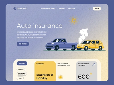 Auto - insurance - Web Design auto insurance automobile best design broker business car claims clean coverage design illustration design illustrations graphic design graphic design illustration illustration illustration designs illustration for design inspiration product sign illustration ui app design