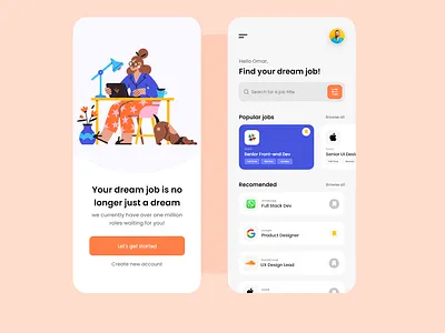 Job Finer App adobe app design design app figma job mobile mobile app mobile app design mobile ui ui ui design ux uxdesign uxui web website website design xd