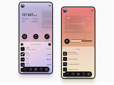 Mobile banking app | Neobank 2020 bank bank app bank card banking app card credit card finance finance app fintech fintech app ios mobile mobile ui money neobank online bank online banking transaction
