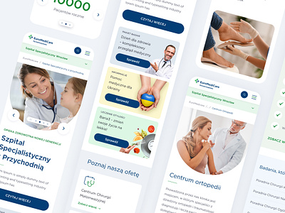 Medical care webpage redesign design medicine ui ux