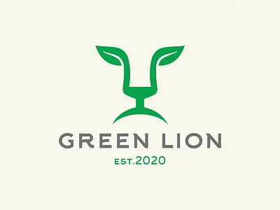 green lion green green logo lion logo