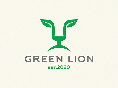 green lion green green logo lion logo
