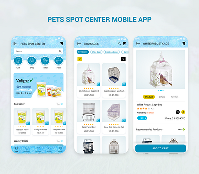 Pets Spot Center app design mobile app design mobile apps ui uidesign uiux ux